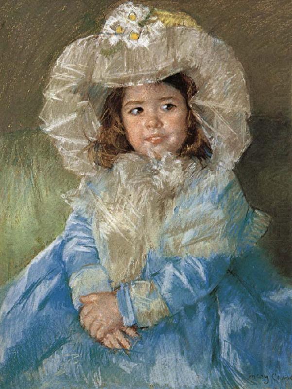 Mary Cassatt Mageter in the blue dress china oil painting image